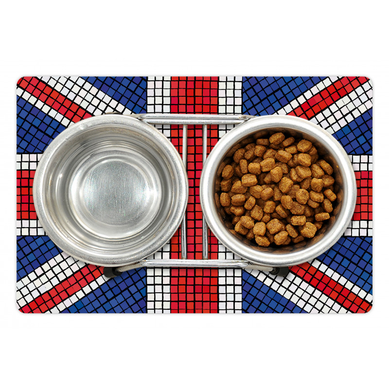 Mosaic British Flag Pet Mat