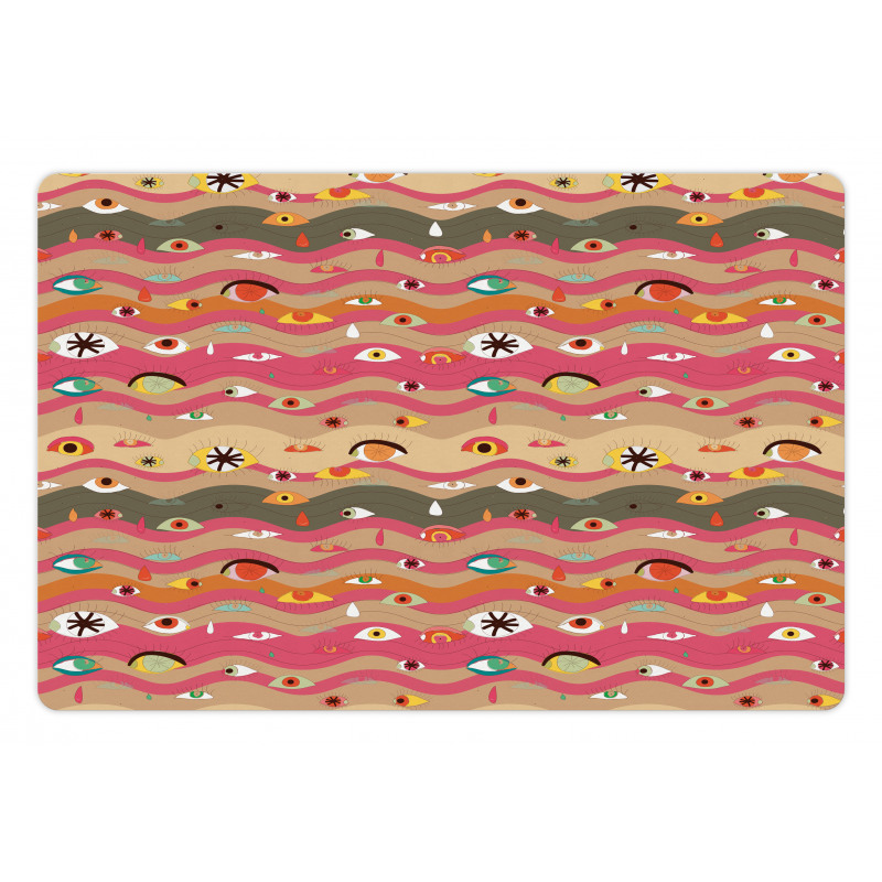 Wavy Lines Groovy Hippie Pet Mat