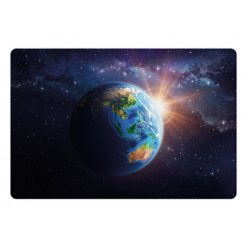 Face of Earth in Space Pet Mat