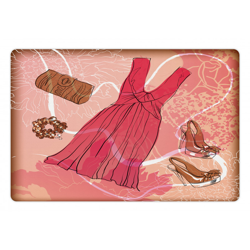 Floral Pink Pet Mat