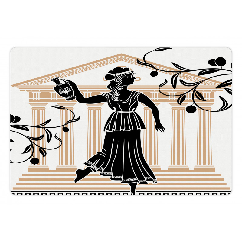 Greek Woman and Amphora Pet Mat