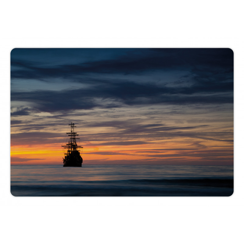 Old Sailboat Marine Pet Mat