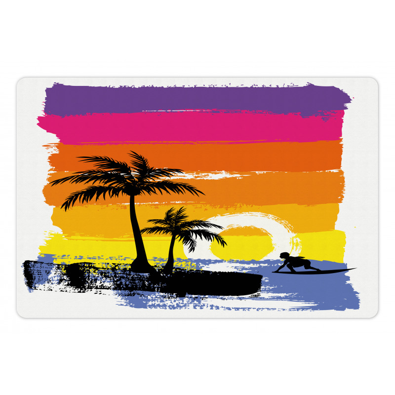 Tropical Beach Pet Mat