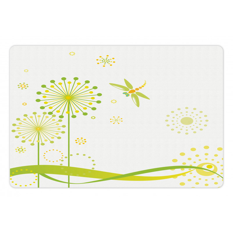 Spring Dandelion Art Pet Mat