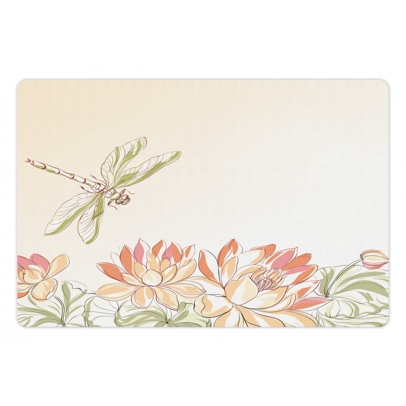 Lotus Flower Field Pet Mat