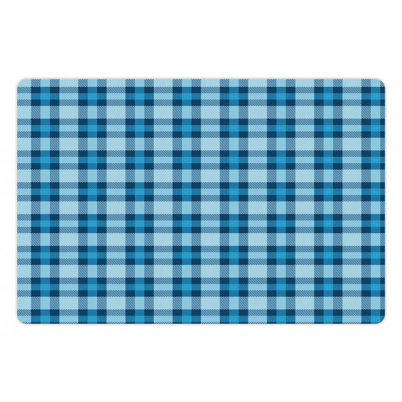 Picnic Tile in Blue Pet Mat