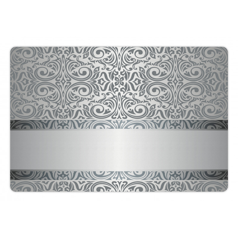 Baroque Damask Curves Pet Mat