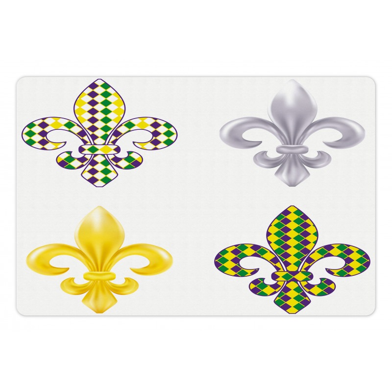 Fleur De Lis Motifs Pet Mat