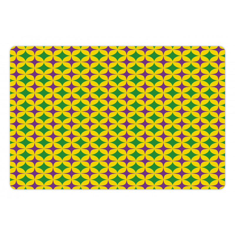 Retro Pattern Stars Pet Mat