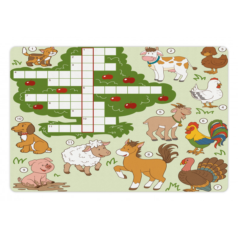 Farm Animals Pet Mat