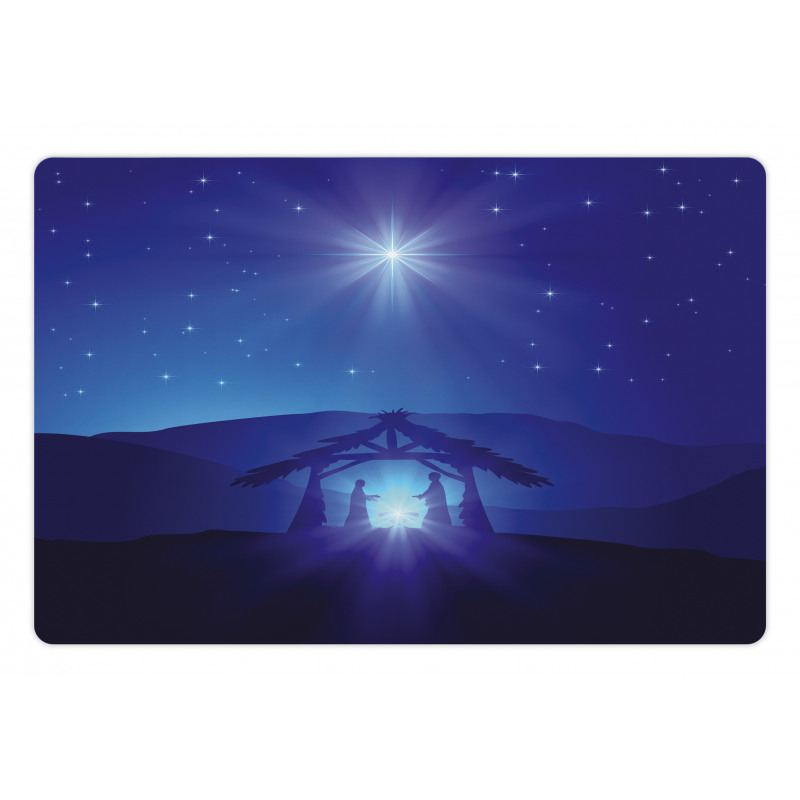 Night Sky and Bethlehem Pet Mat