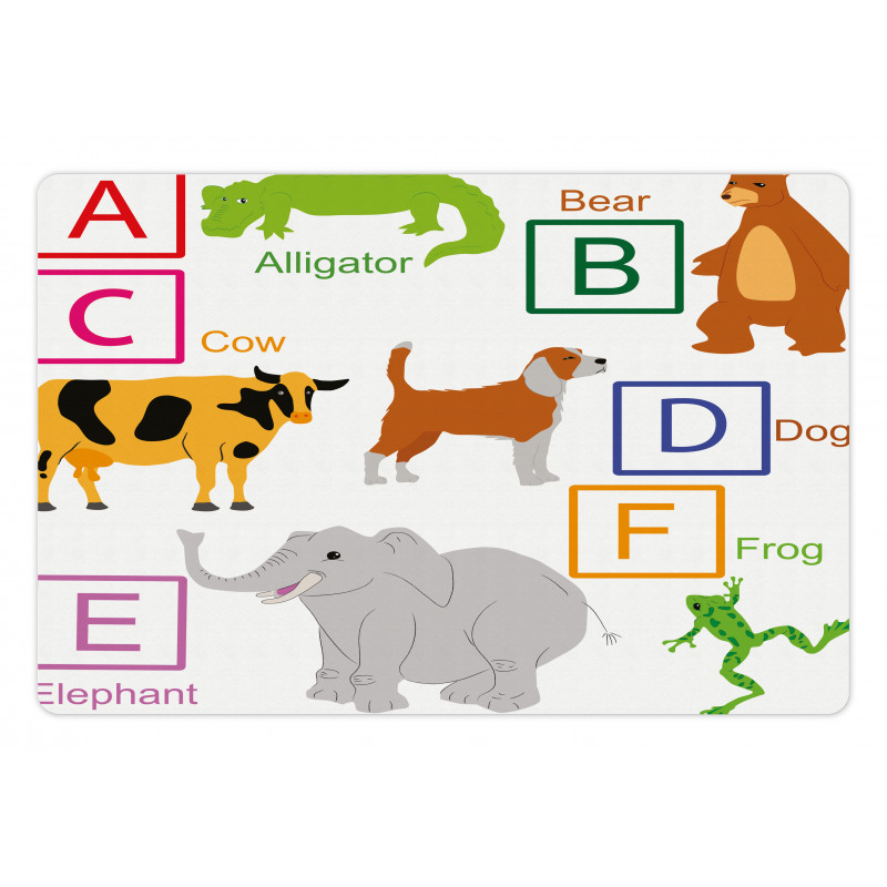 Zoo Animals Kids Pet Mat