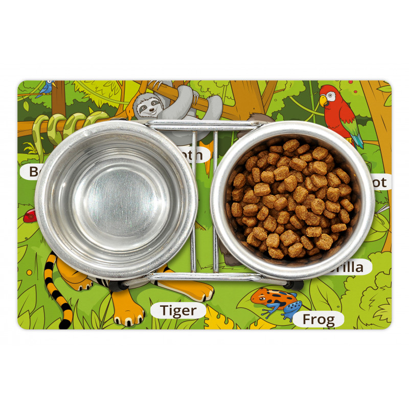 Jungle Fauna Zoo Pet Mat