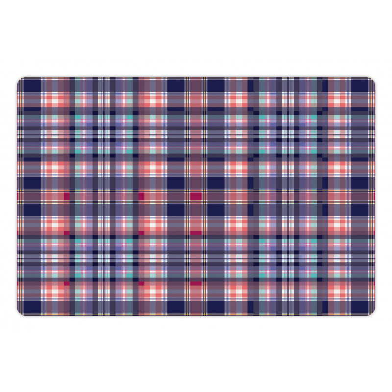 Pink and Blue Tones Pet Mat