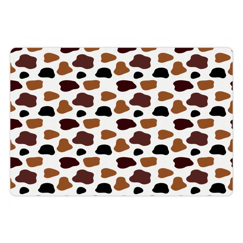 Abstract Cow Hide Pet Mat