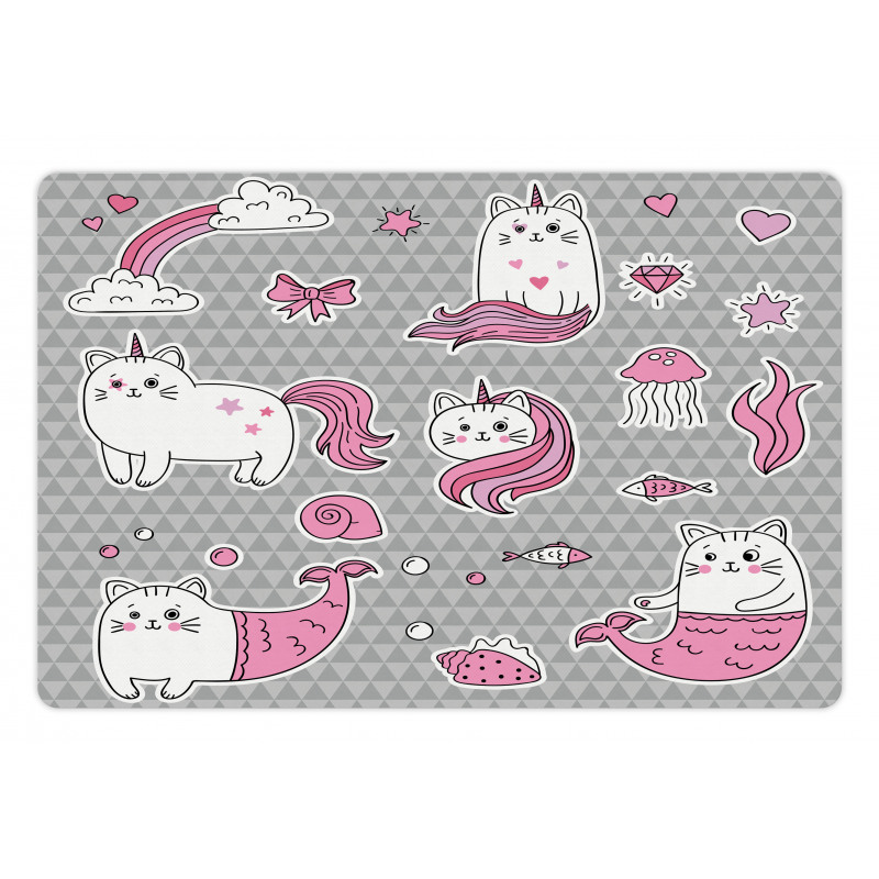 Mermaid Cat Pet Mat