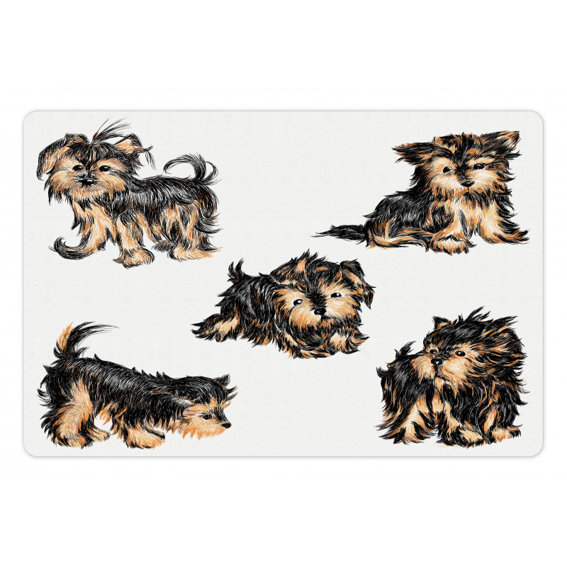 Terrier Cartoon Pet Mat