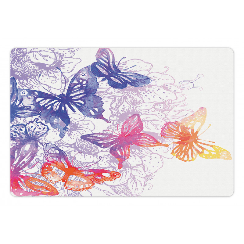 Fantasy Butterflies Pet Mat