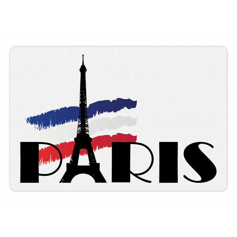 Paris Eiffel Tower Image Pet Mat