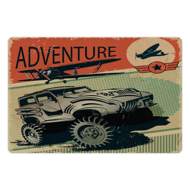 Strong Vehicle Planes Pet Mat