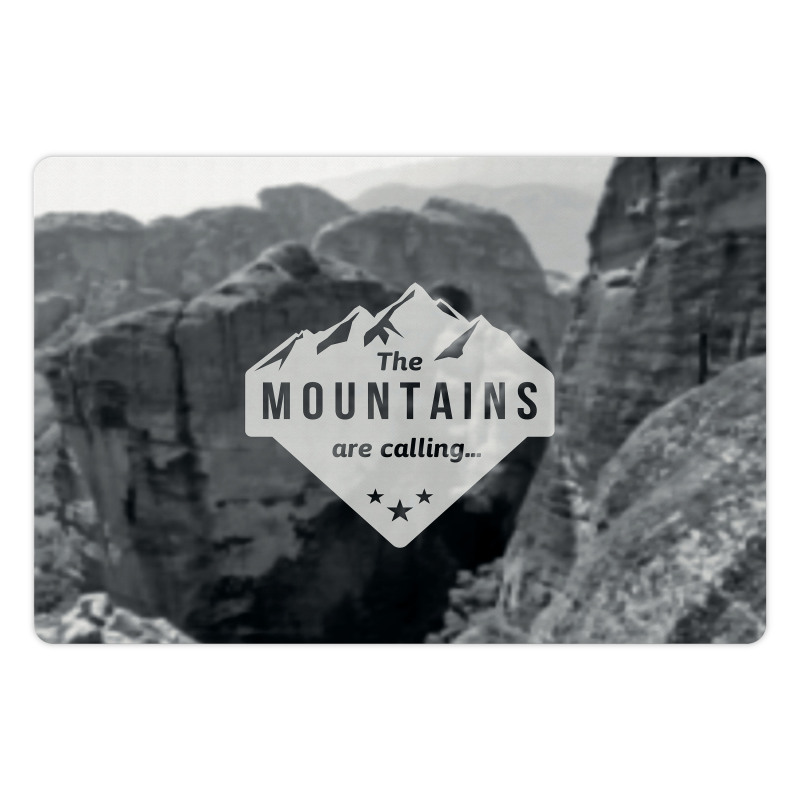 Mountains are Calling Pet Mat