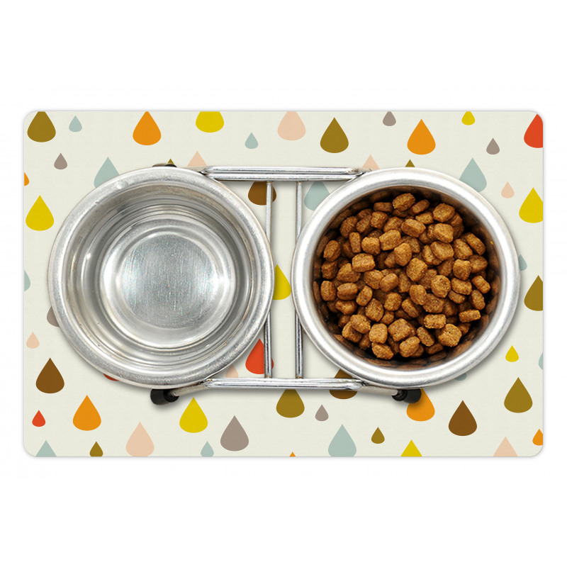 Retro Water Drops Rain Pet Mat