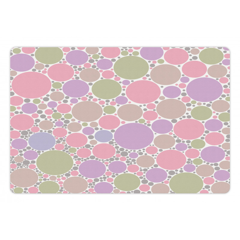 Geometric Polka Dots Pet Mat