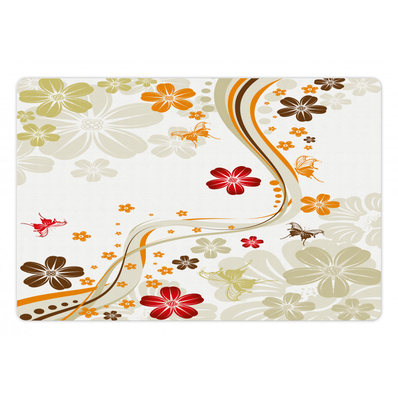 Swirling Florets Botany Pet Mat