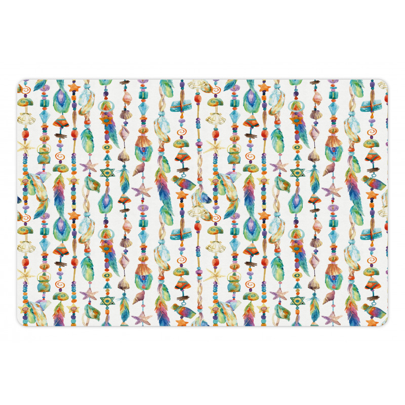 Sea Shells Nautical Pet Mat