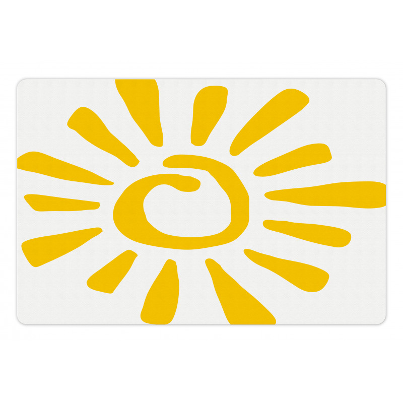 Doodle Sun Burst Summer Pet Mat