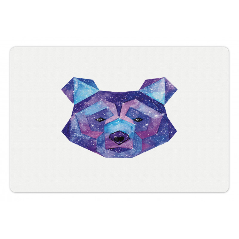 Cosmic Polygonal Portrait Pet Mat