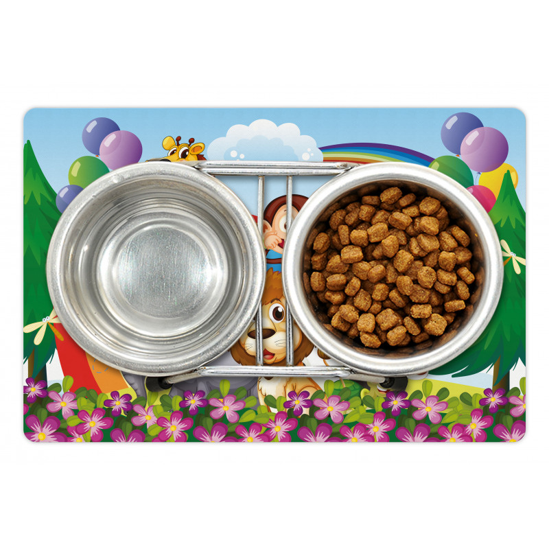 Animals at the Hilltop Pet Mat