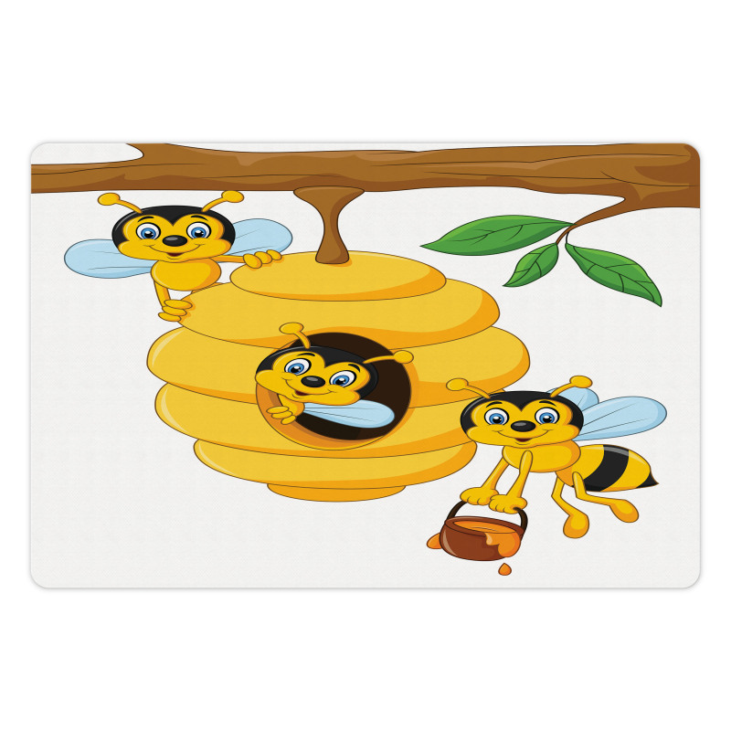 Tree with Beehive Honey Pet Mat