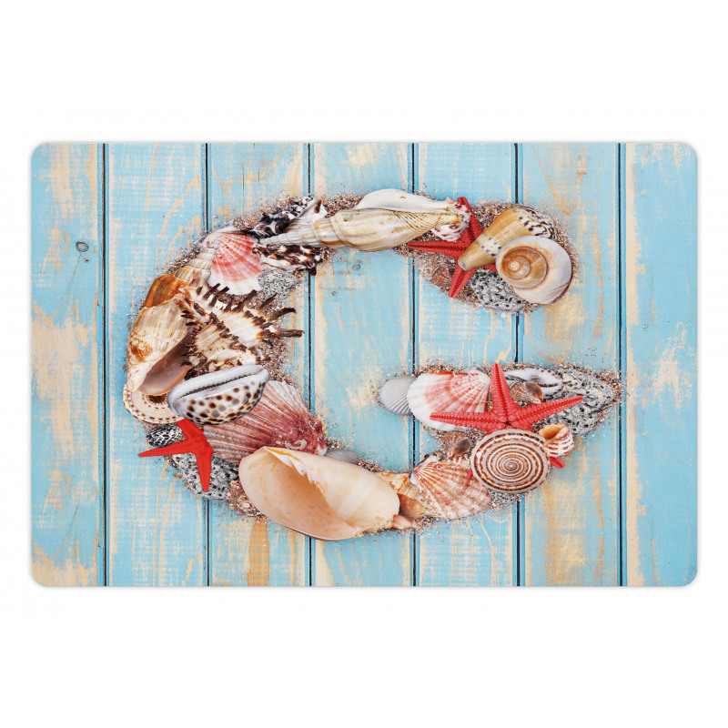 Pale Wooden Background Pet Mat