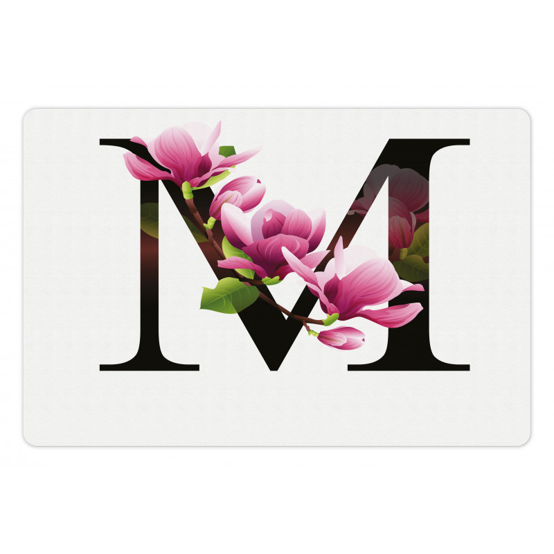 M with Magnolia Floral Pet Mat