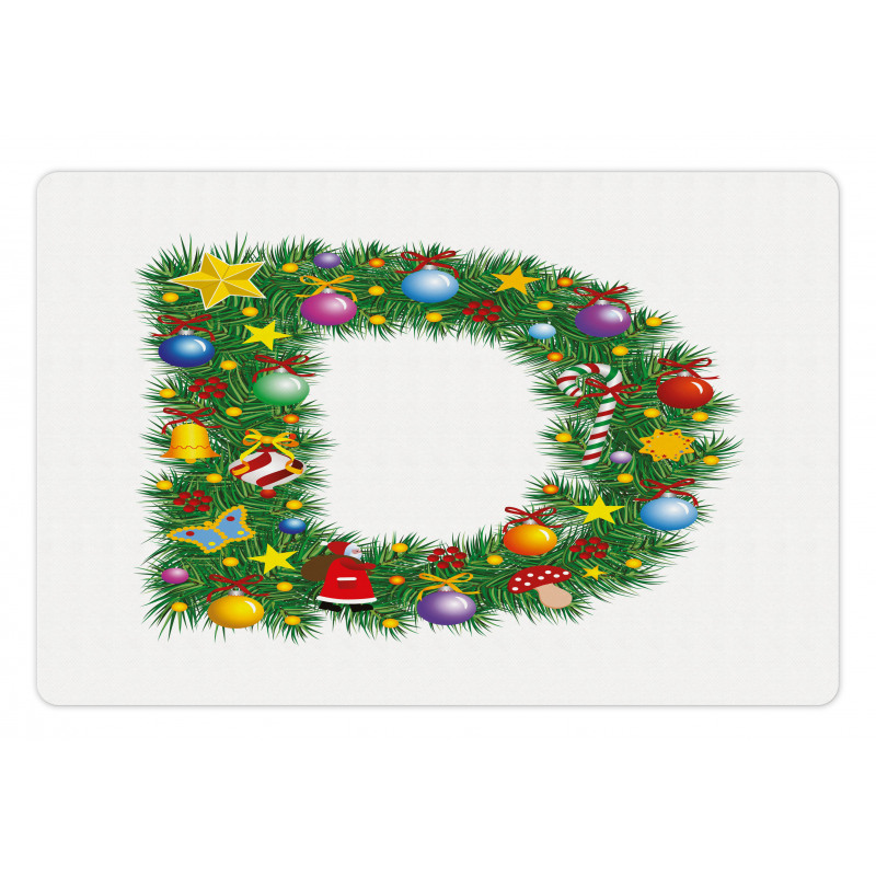 Happy Christmas Pine Pet Mat