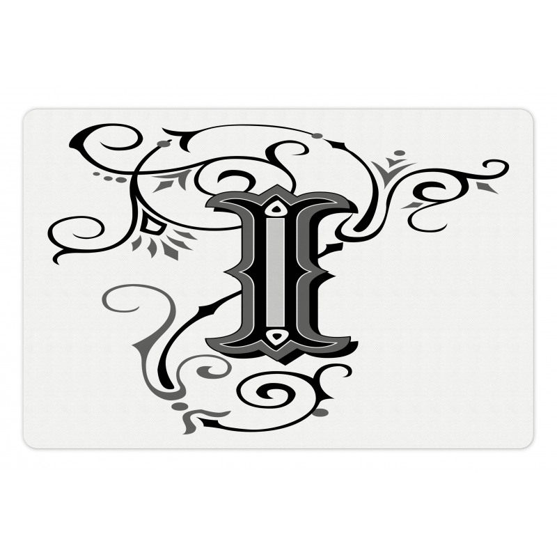 Capitalized Abstract I Pet Mat