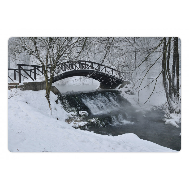 Wooden Bridge Cold River Pet Mat