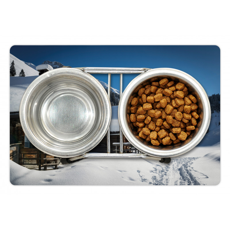 Houses Austria Mountains Pet Mat