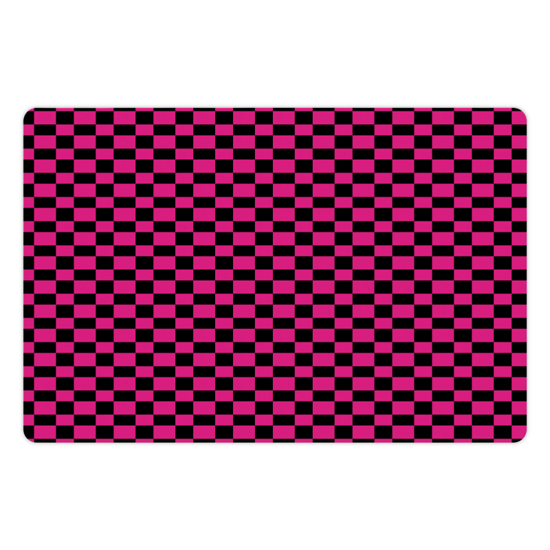 Gingham Checks Vibrant Pet Mat