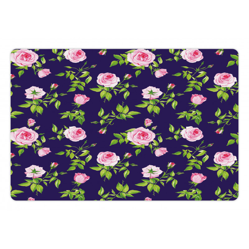 Vintage Roses Buds Pet Mat