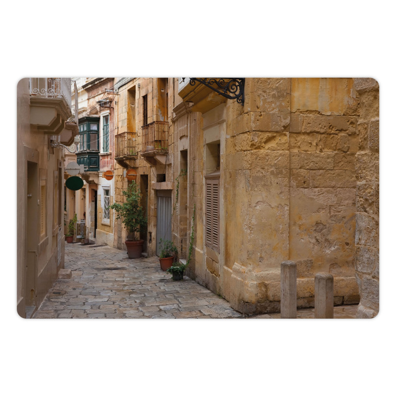 Old Narrow Street Town Pet Mat