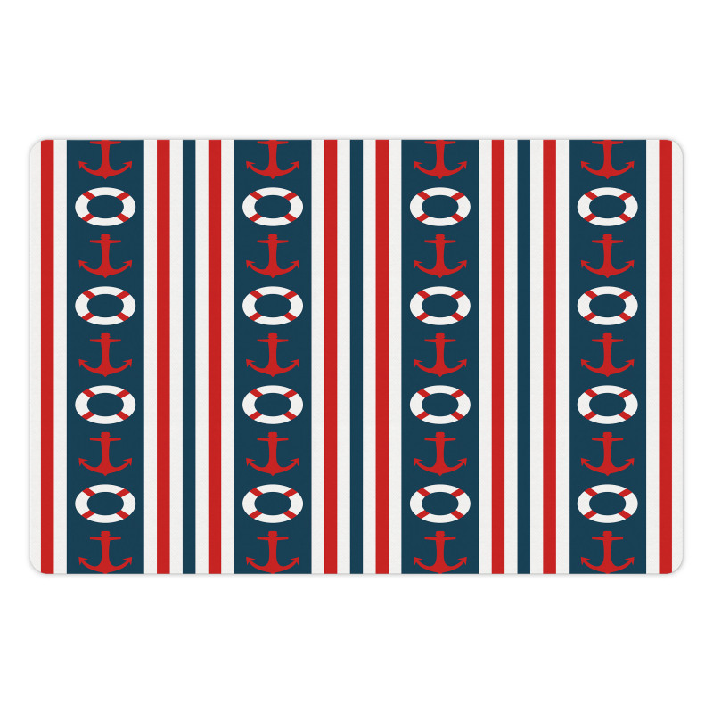 Stripes Maritime Pet Mat