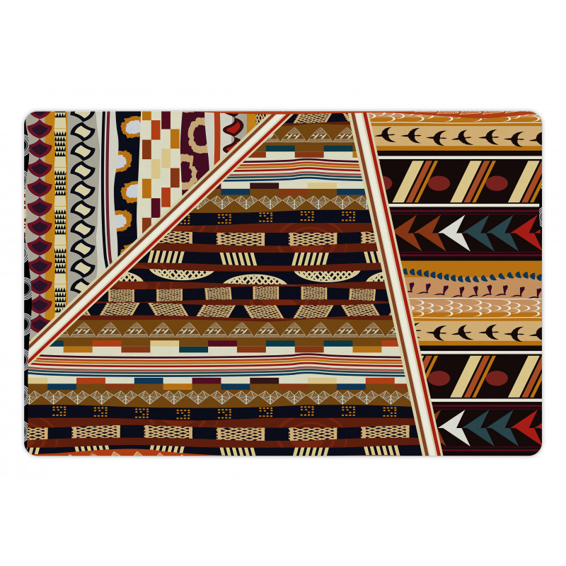 Geometrical Folkloric Pet Mat