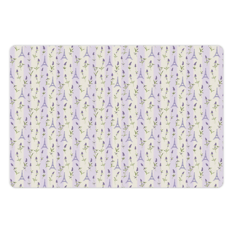 Lavender Eiffel Pastel Pet Mat