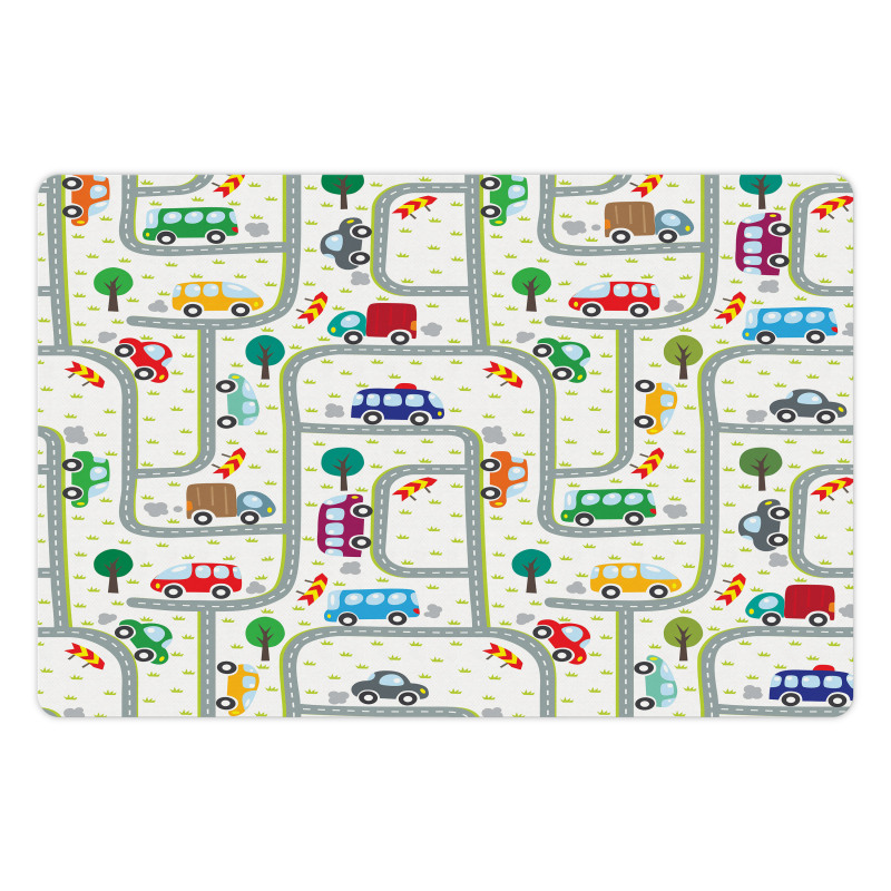 Children on Traffic Pet Mat