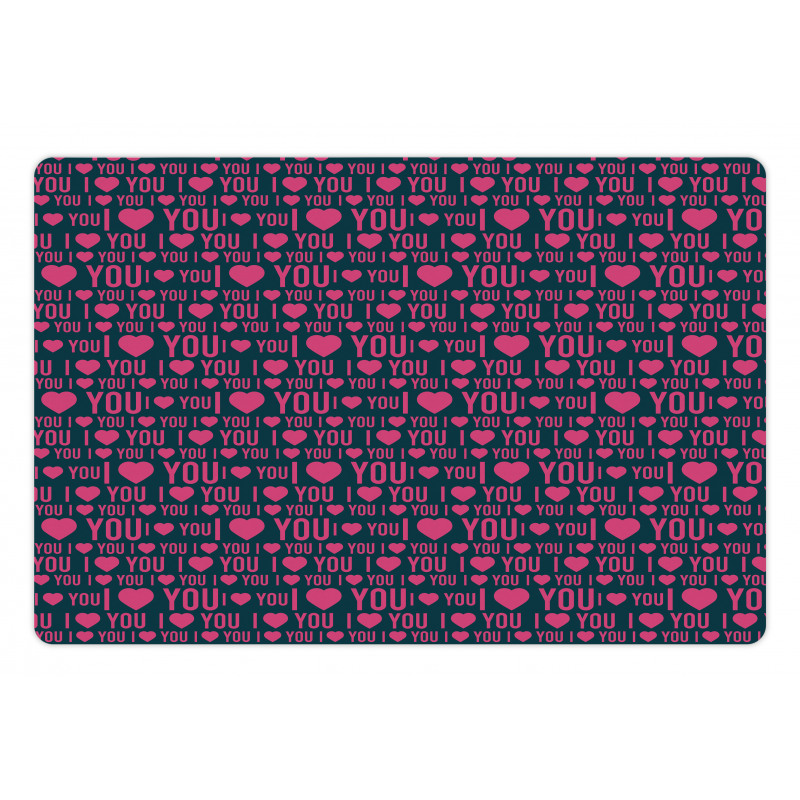 Romance Pattern Heart Pet Mat