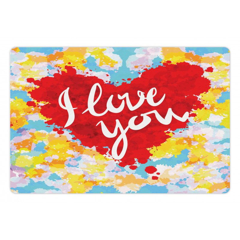 Brushstroke Message Pet Mat