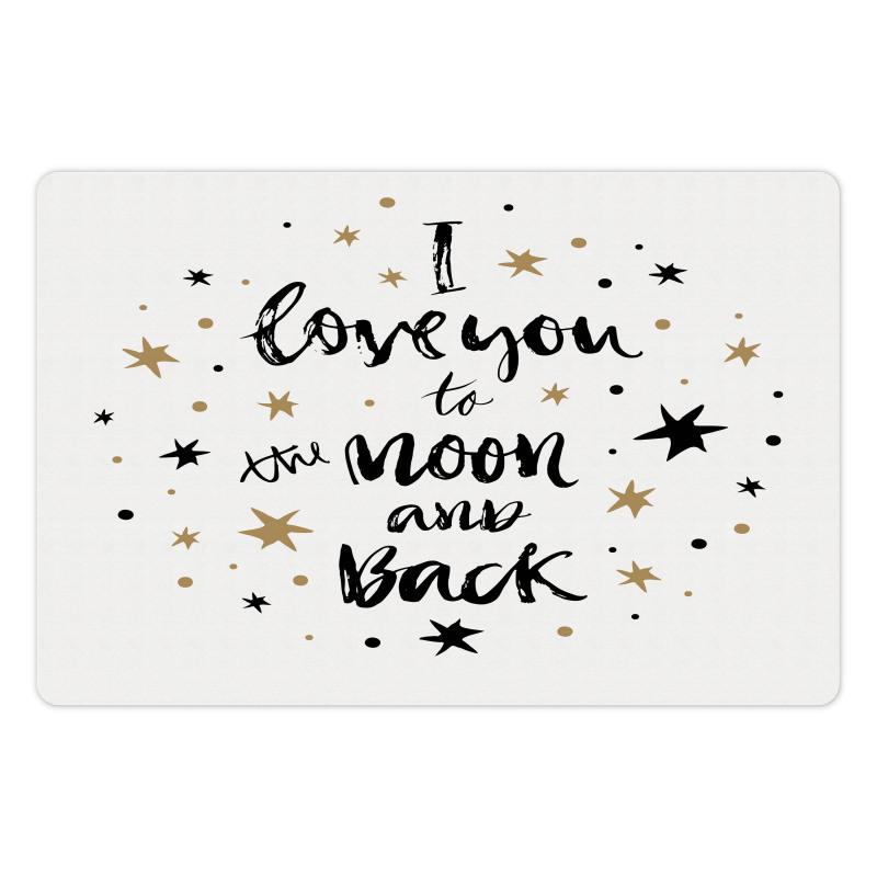 Words Stars Modern Pet Mat