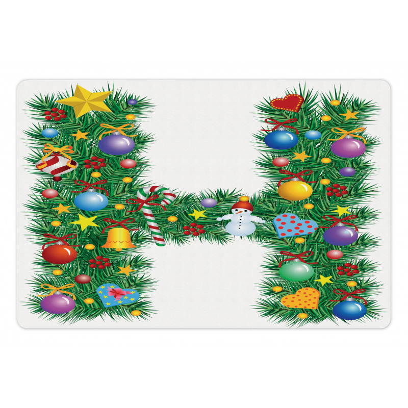 Uppercase Letter Tree Pet Mat